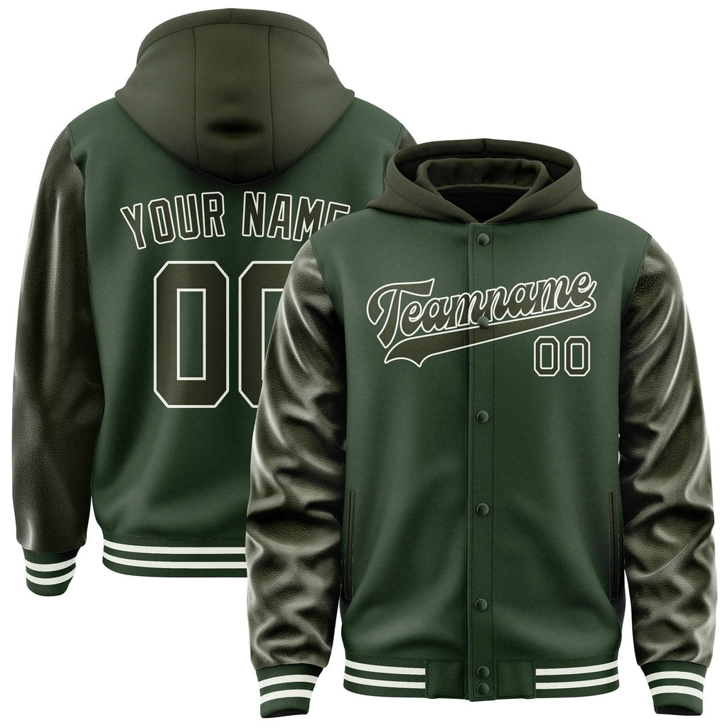 Custom Dark Green Olive Jacket