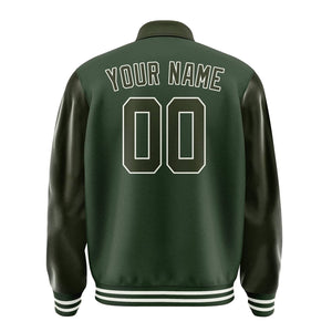 Custom Dark Green Olive Jacket