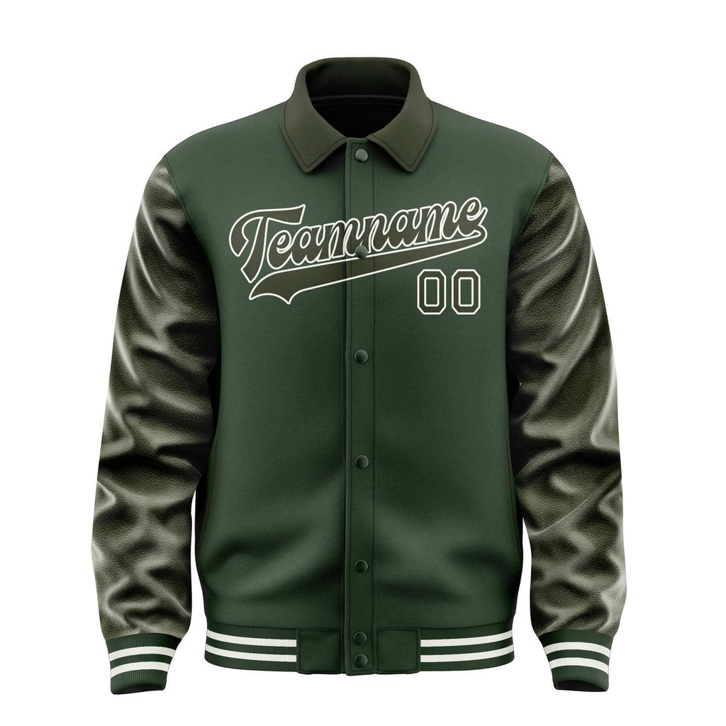 Custom Dark Green Olive Jacket