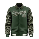Custom Dark Green Olive Jacket