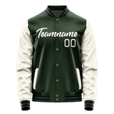 Custom Dark Green Cream Jacket JA0606030617B21703