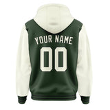 Custom Dark Green Cream Jacket