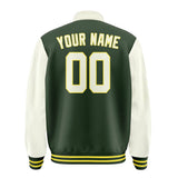 Custom Dark Green Cream Jacket