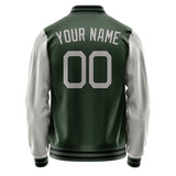 Custom Dark Green Gray Jacket JA0606040617B21704
