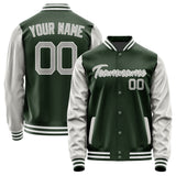Custom Dark Green Gray Jacket
