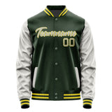 Custom Dark Green Gray Jacket JA0606040626B22604