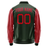 Custom Dark Green Red Jacket JA0606140617B21714