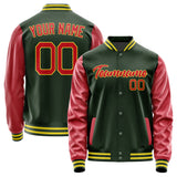 Custom Dark Green Red Jacket