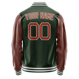 Custom Dark Green Coral Red Jacket JA0606160618B21816