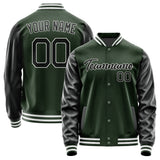 Custom Dark Green Black Jacket