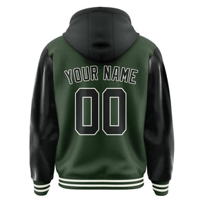 Custom Dark Green Black Jacket