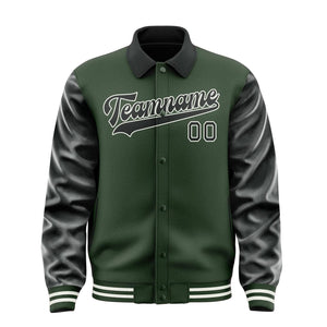 Custom Dark Green Black Jacket