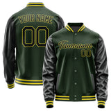 Custom Dark Green Black Jacket