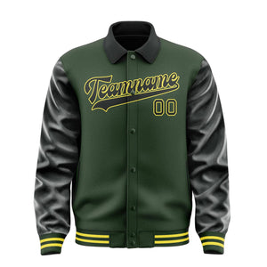 Custom Dark Green Black Jacket