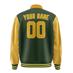 Custom Dark Green Yellow Jacket