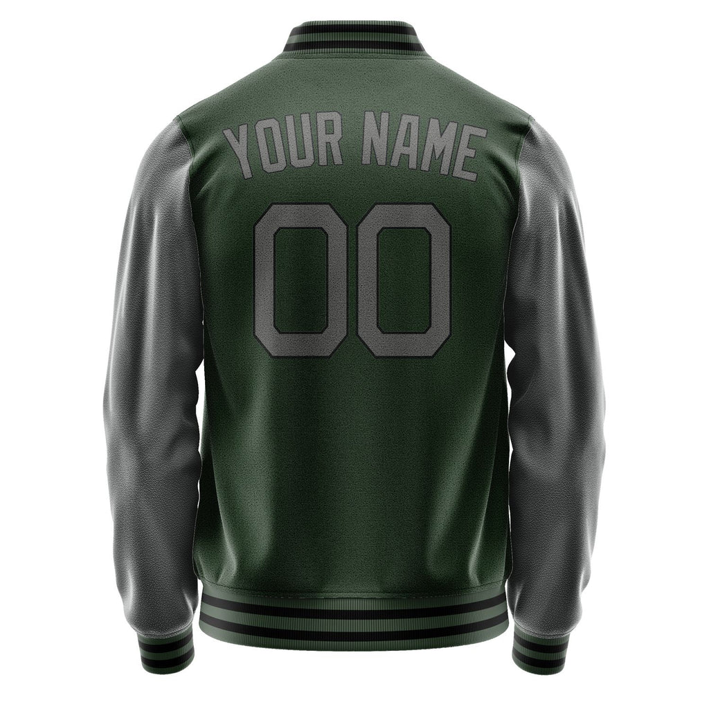 Custom Dark Green Dark Grey Jacket JA0606200617B21720