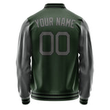 Custom Dark Green Dark Grey Jacket JA0606200617B21720