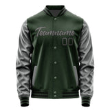 Custom Dark Green Dark Grey Jacket JA0606200617B21720