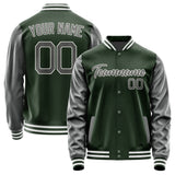 Custom Dark Green Dark Grey Jacket