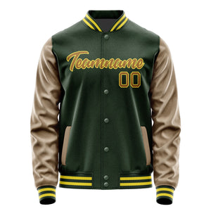 Custom Dark Green Khaki Jacket JA0606220626B22622