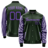 Custom Dark Green Light Purple Jacket