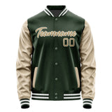Custom Dark Green Light Khaki Jacket JA0606250618B21825