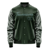 Custom Dark Green Blue Green Jacket JA0606270617B21727