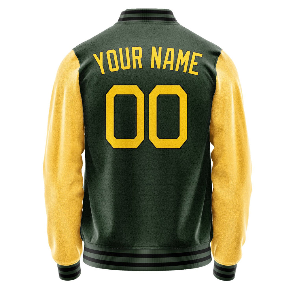 Custom Dark Green Gold Jacket JA0606300617B21730