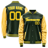 Custom Dark Green Gold Jacket
