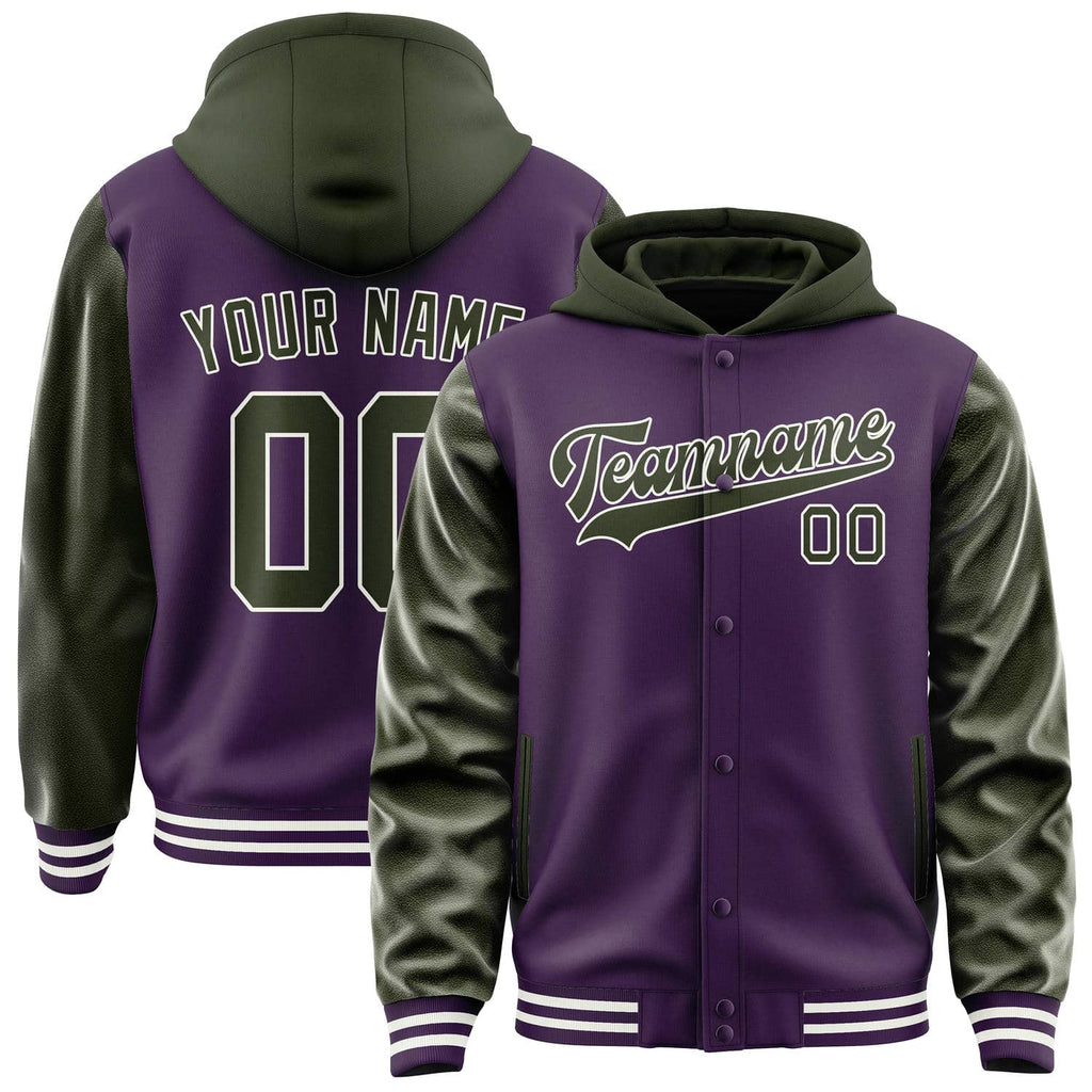 Custom Purple Olive Jacket