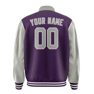 Custom Purple Gray Jacket