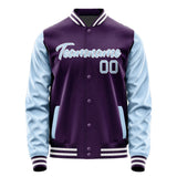 Custom Purple Light Blue Jacket JA0707080717B21708