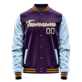 Custom Purple Light Blue Jacket JA0707080718B21808