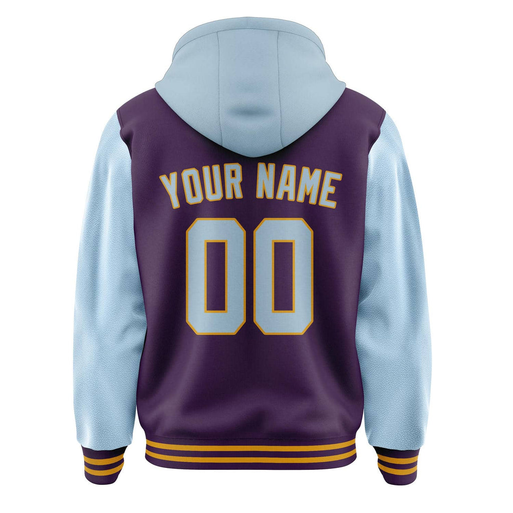 Custom Purple Light Blue Jacket