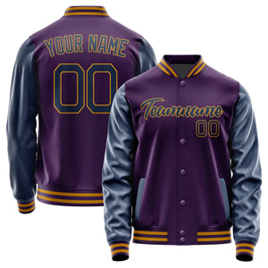 Custom Purple Blue Jacket JA0707100719B21910