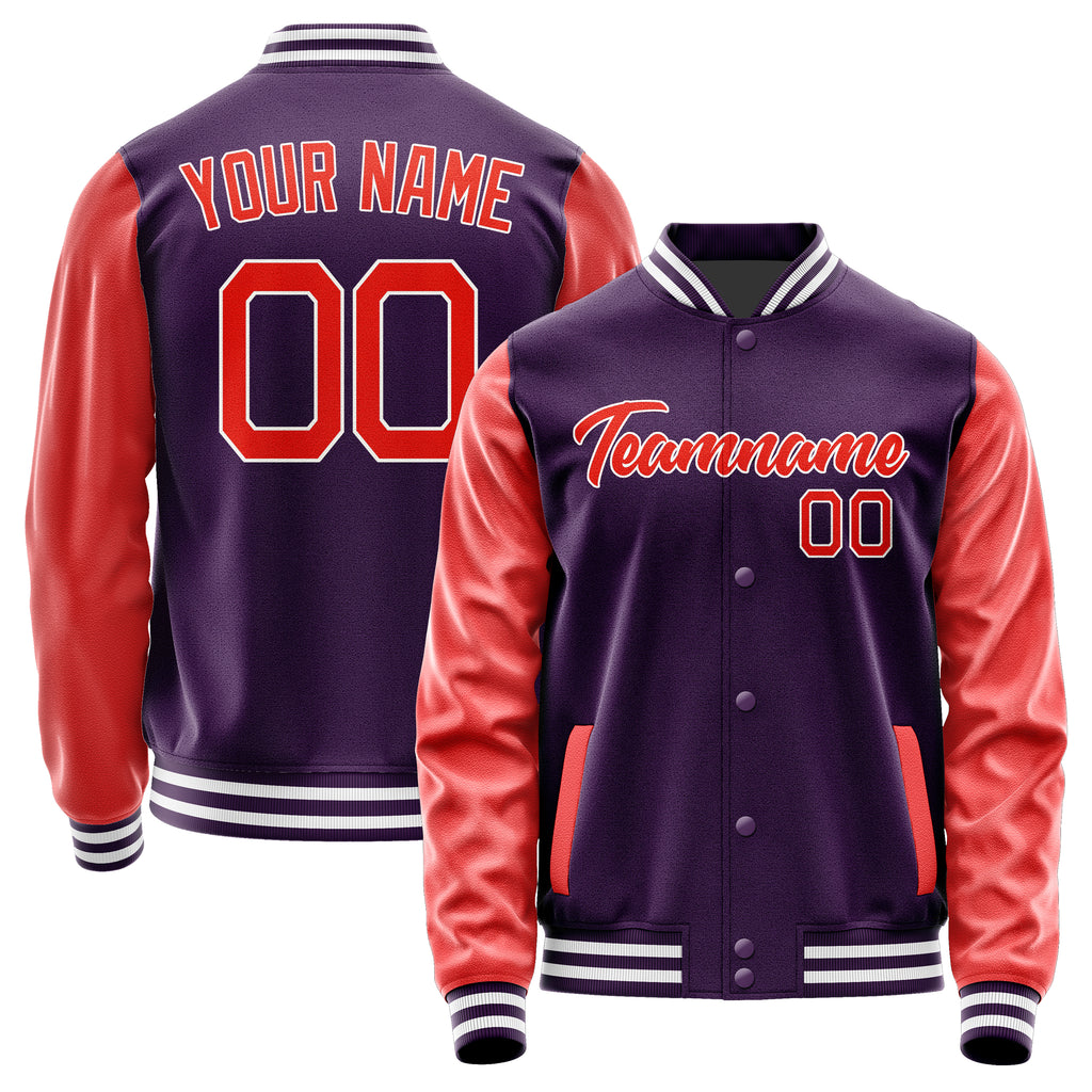 Custom Purple Orange Red Jacket JA0707120718B21812