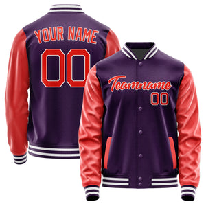 Custom Purple Orange Red Jacket JA0707120718B21812