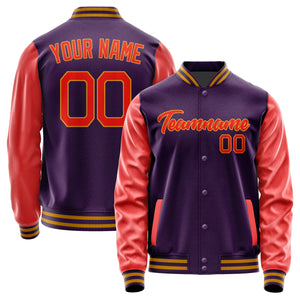 Custom Purple Orange Red Jacket JA0707120719B21912
