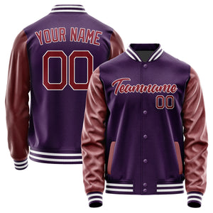 Custom Purple Crimson Red Jacket JA0707150718B21815