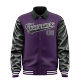 Custom Purple Black Jacket