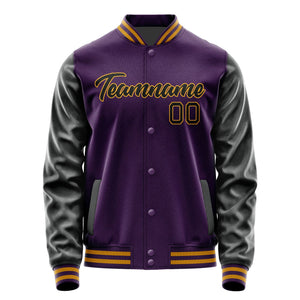 Custom Purple Black Jacket JA0707170718B21817