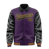Custom Purple Black Jacket