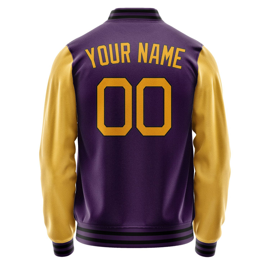 Custom Purple White Jacket JA0707180719B21918