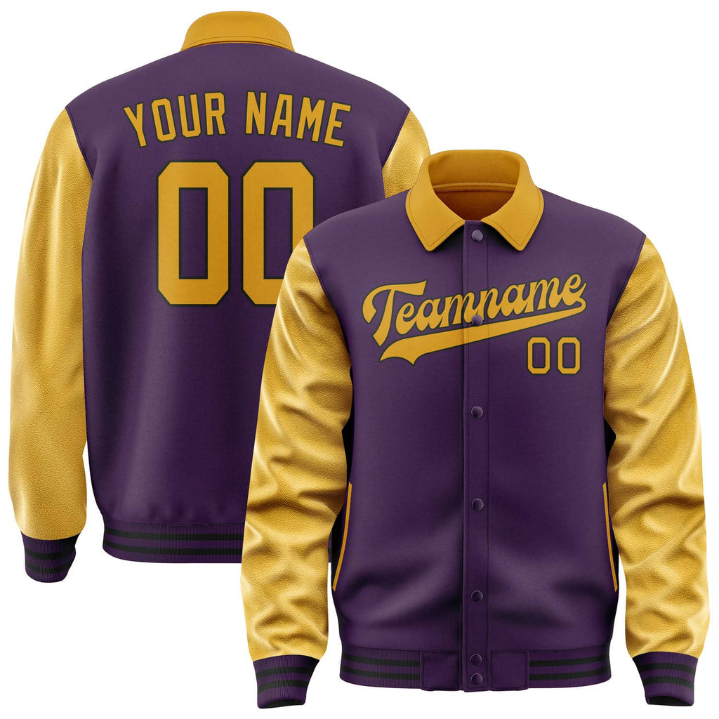 Custom Purple Yellow Jacket