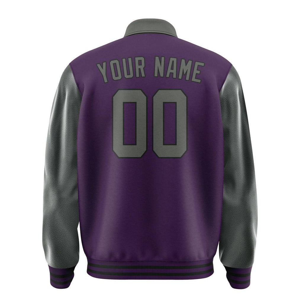 Custom Purple Dark Grey Jacket