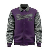 Custom Purple Dark Grey Jacket