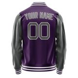 Custom Purple Dark Grey Jacket JA0707200717B21720