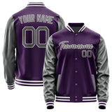 Custom Purple Dark Grey Jacket