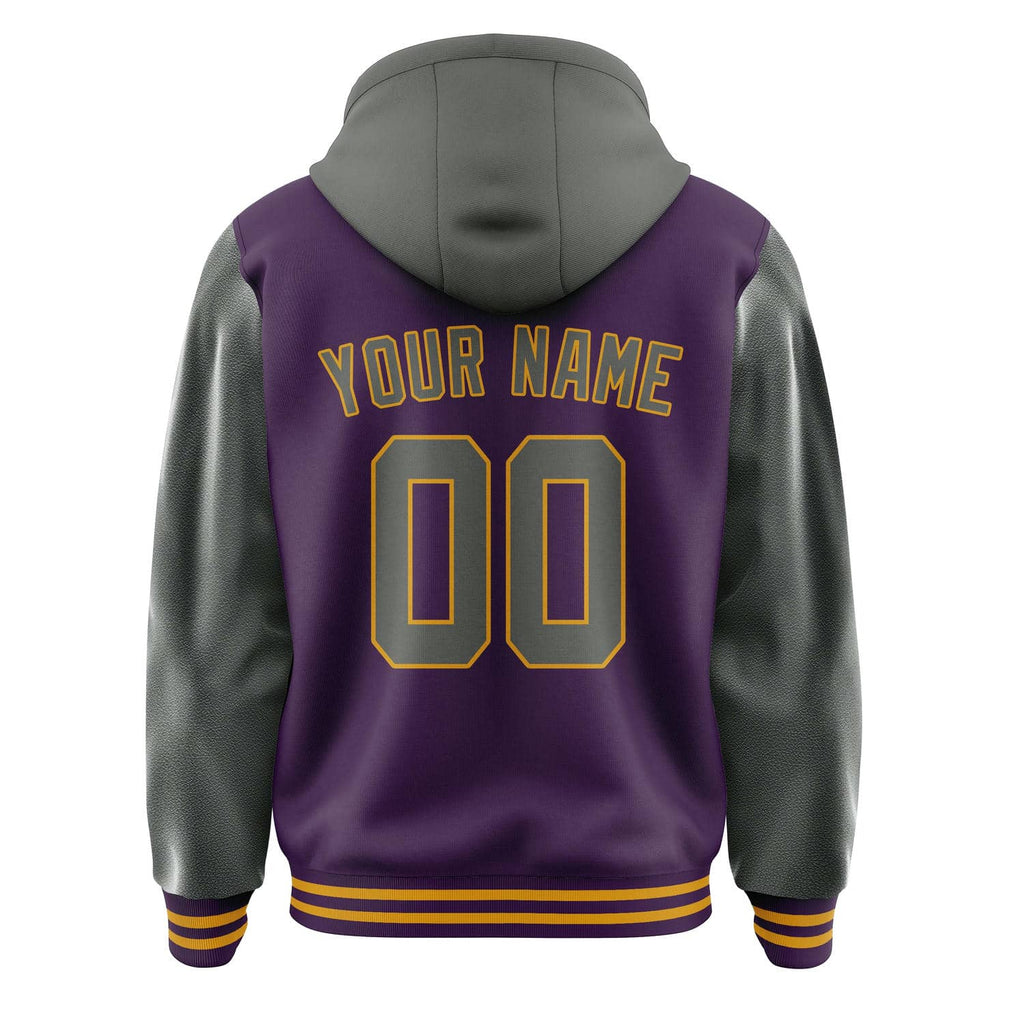 Custom Purple Dark Grey Jacket