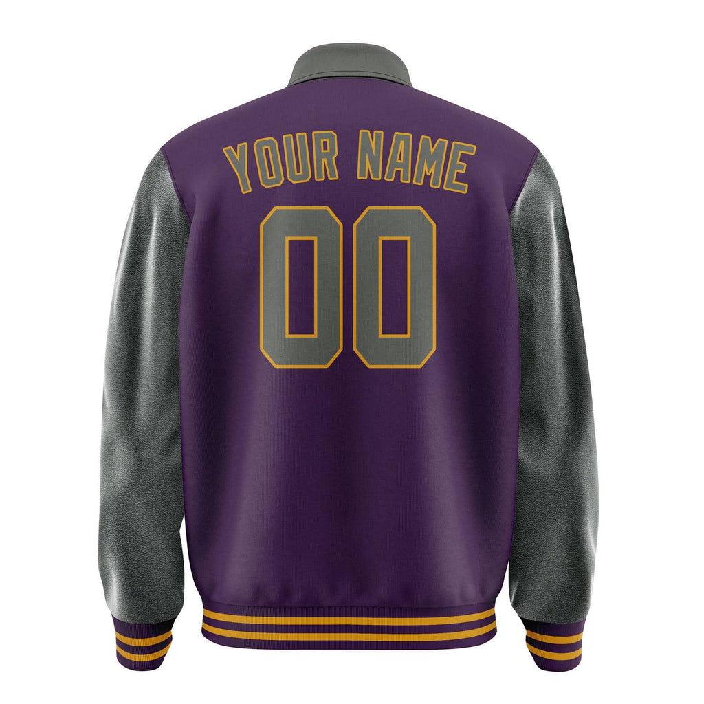 Custom Purple Dark Grey Jacket